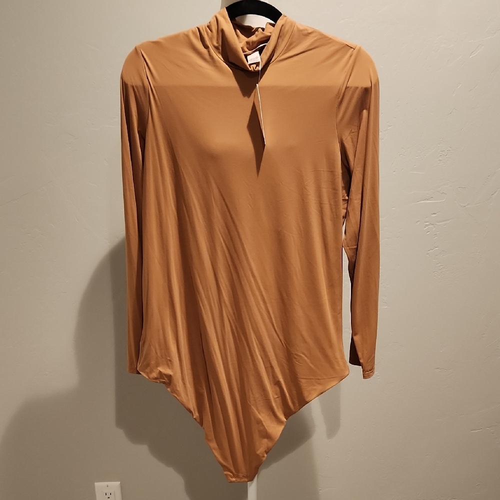NEW- Victoria's Secret Bodywear With Festhersoft Innovation Turtleneck Bodysuit